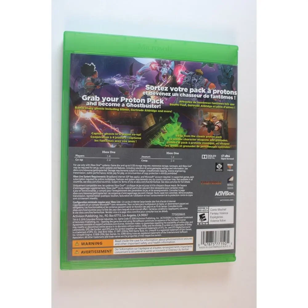 Ghostbusters (Microsoft Xbox One, 2016) Authentic, Complete, Tested/Works